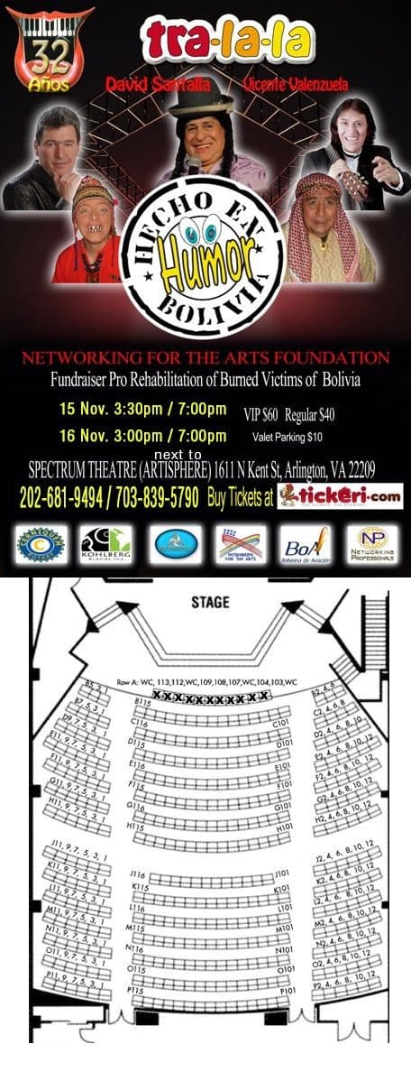 Event - Tra-La-La Show Domingo Noche - Arlington, Virginia - November 23, 2014 | concert tickets
