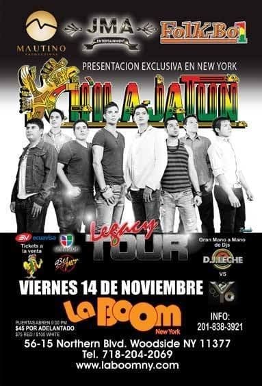 Event - Chila Jatun Legacy Tour en New York - Woodside, New York - November 14, 2014 | concert tickets