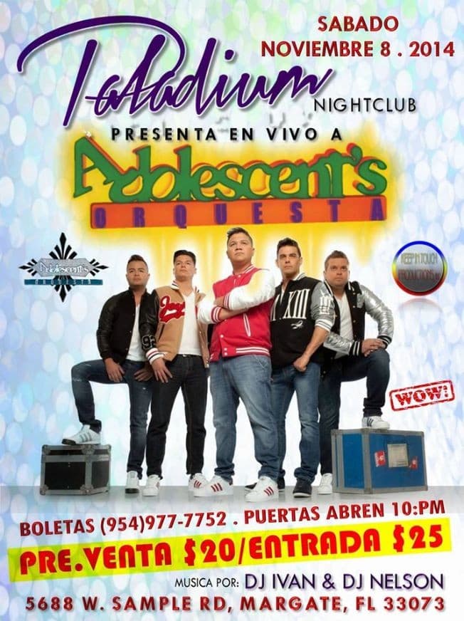 Event - Adolescentes Orquesta en Florida - Margate, Florida - November 8, 2014 | concert tickets