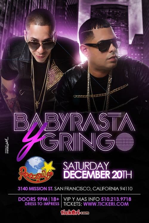 Event - BABY RASTA Y GRINGO CONCERT SAN FRANCISCO - San Francisco, California - December 20, 2014 | concert tickets