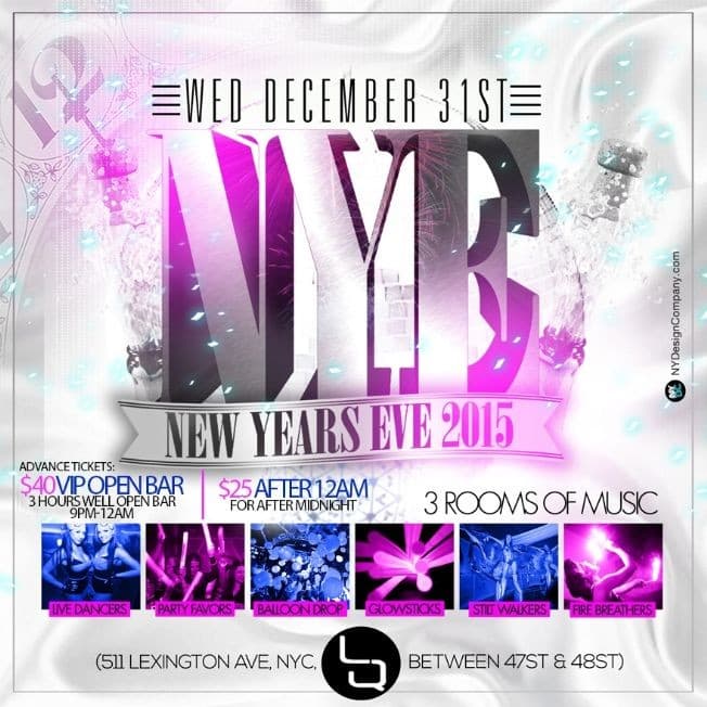 Event - New Years EVE 2015 in Latin Quarters - Manhattan, New York - December 31, 2014 | concert tickets