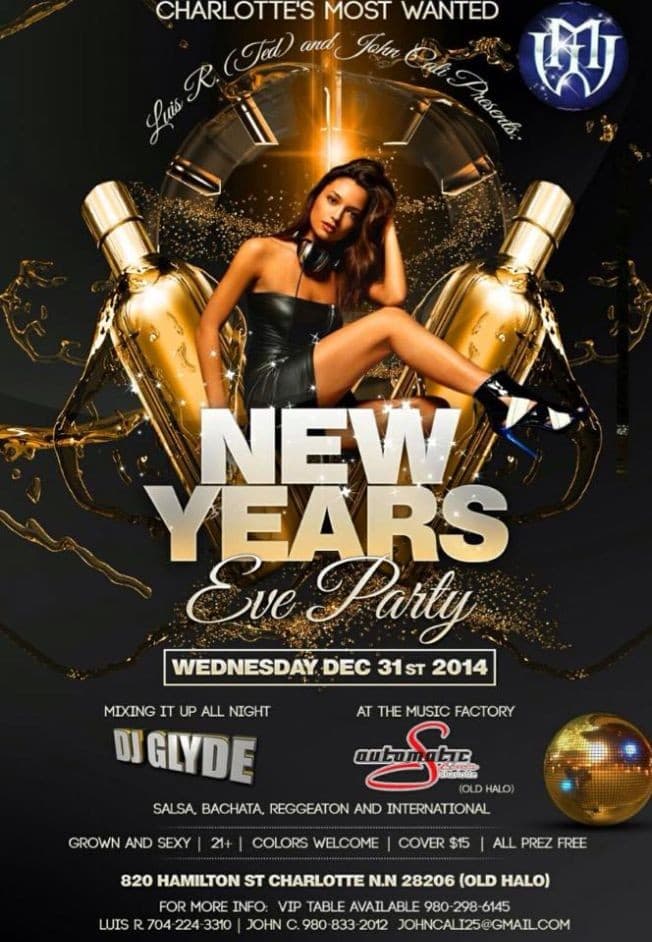 Event - New Years Eve Party in Charlotte - Charlotte, North Carolina - December 31, 2014 | concert tickets