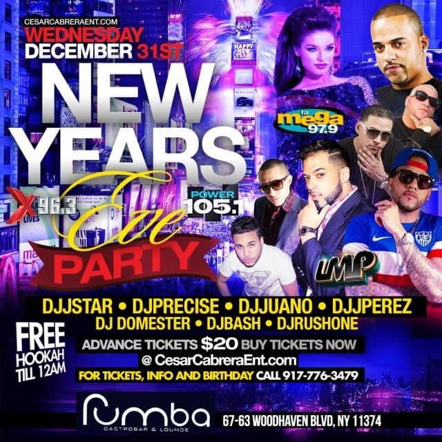 Event - New Years Eve Party At Rumba - Queens, New York - 31 de diciembre de 2014 | concert tickets