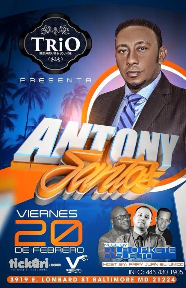 Event - Antony Santos concert CANCELED - Baltimore, Maryland - February 20, 2015 | concert tickets