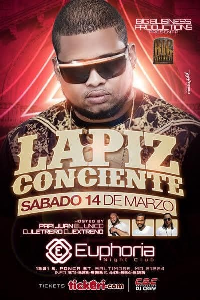 Event - Lapiz Conciente concert Baltimore Maryland POSTPONED - Baltimore, Maryland - March 14, 2015 | concert tickets