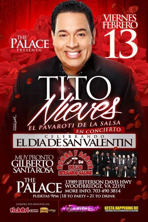 Event - Tito Nieves en Virginia - Woodbridge, Virginia - 13 de febrero de 2015 | concert tickets