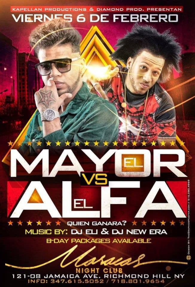 Event - El Alfa vs El Mayor concert New York City - Richmond Hill, New York - February 6, 2015 | concert tickets