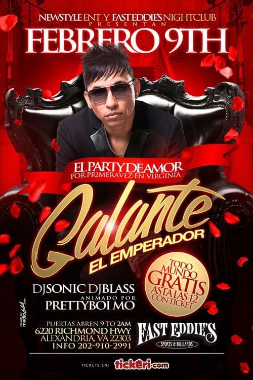 Event - Galante en Virginia - Alexandria, Virginia - February 9, 2015 | concert tickets