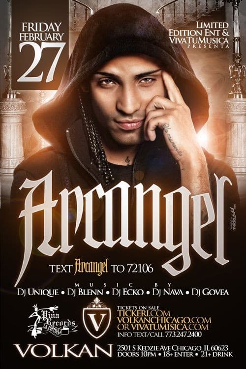 Event - Arcangel en Chicago - Chicago, Illinois - February 27, 2015 | concert tickets