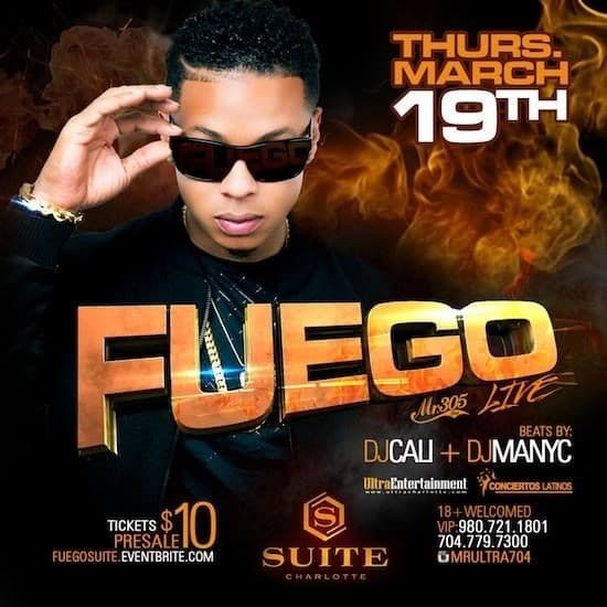Event - Fuego concert Charlotte - Charlotte, North Carolina - 15 de marzo de 2015 | concert tickets
