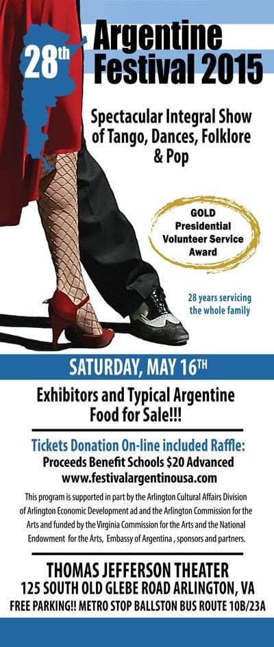 Event - 28th Festival Argentino - Arlington, Virginia - May 16, 2015 | concert tickets