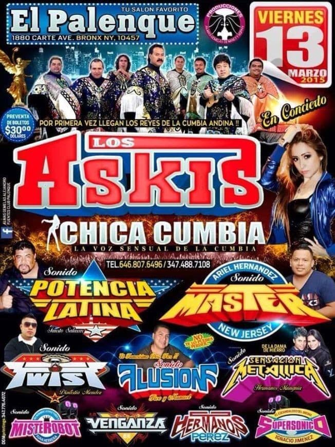 Event - Los Askis concierto sonidero Bronx NY - Bronx, New York - March 13, 2015 | concert tickets
