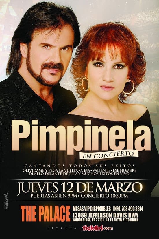 Event - Pimpinela en Virginia - Woodbridge, Virginia - March 12, 2015 | concert tickets