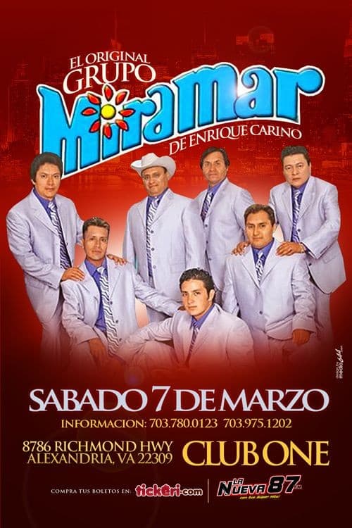 Event - Grupo Miramar en Virginia - Alexandria, Virginia - March 7, 2015 | concert tickets