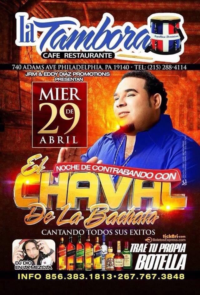 Event - El Chaval de la Bachata en Philadelphia - Philadelphia, Pennsylvania - April 29, 2015 | concert tickets