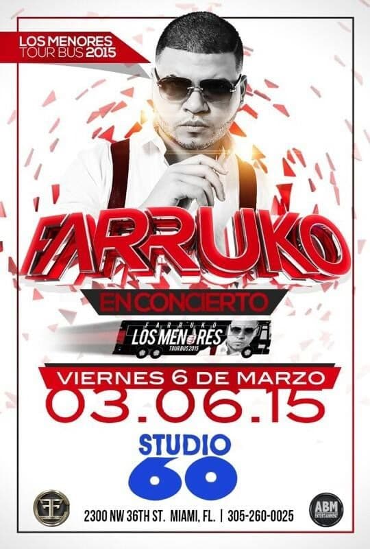 Event - Farruko en Miami - Miami, Florida - 6 de marzo de 2015 | concert tickets