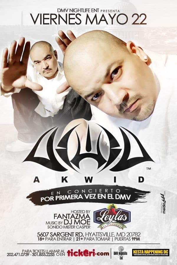 Event - Akwid en Maryland - Chillum, Maryland - May 22, 2015 | concert tickets