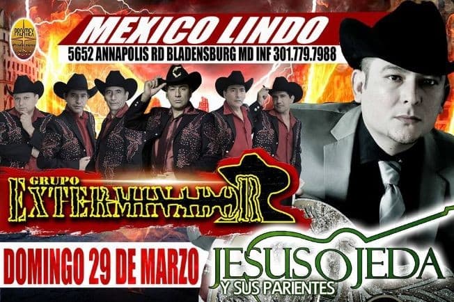Event - Grupo Exterminador y Jesus Ojeda en Maryland - Bladensburg, Maryland - March 29, 2015 | concert tickets
