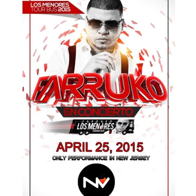 Event - FARRUKO EN CONCIERTO EN MEGA CLUB ENVY - Elizabeth, New Jersey - April 25, 2015 | concert tickets