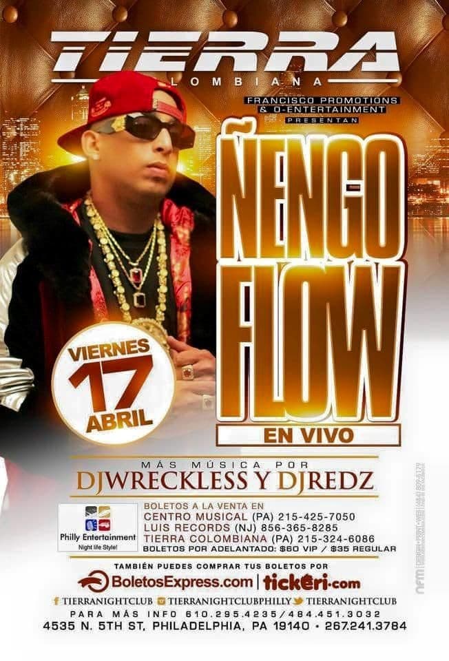 Event - Nengo Flow en Philadelphia - North Bergen, New Jersey - April 17, 2015 | concert tickets
