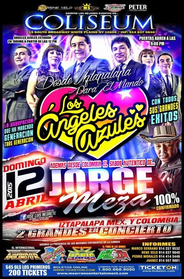 Event - Los Angeles Azules en White Plains NY - White Plains, New York - April 12, 2015 | concert tickets