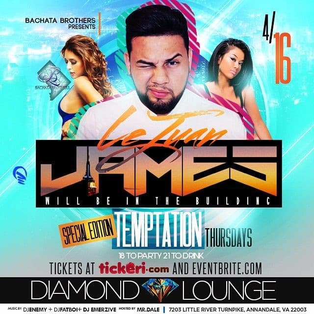 Event - LeJuan James at Virginia - Annandale, Virginia - April 16, 2015 | concert tickets