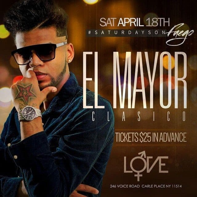 Event - El Mayor Live At Love - Carle Place, New York - April 18, 2015 | concert tickets