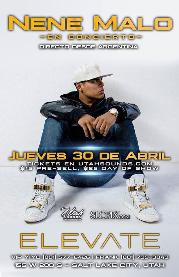 Event - Nene Malo en Salt Lake City Utah - Salt Lake City, Utah - April 30, 2015 | concert tickets