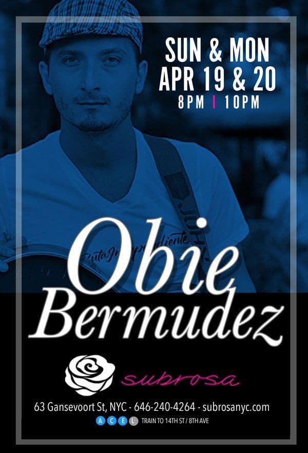 Event - Obie Bermudez - New York, New York - April 20, 2015 | concert tickets