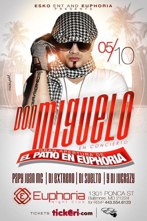 Event - Don Miguelo en Baltimore - Baltimore, Maryland - May 10, 2015 | concert tickets