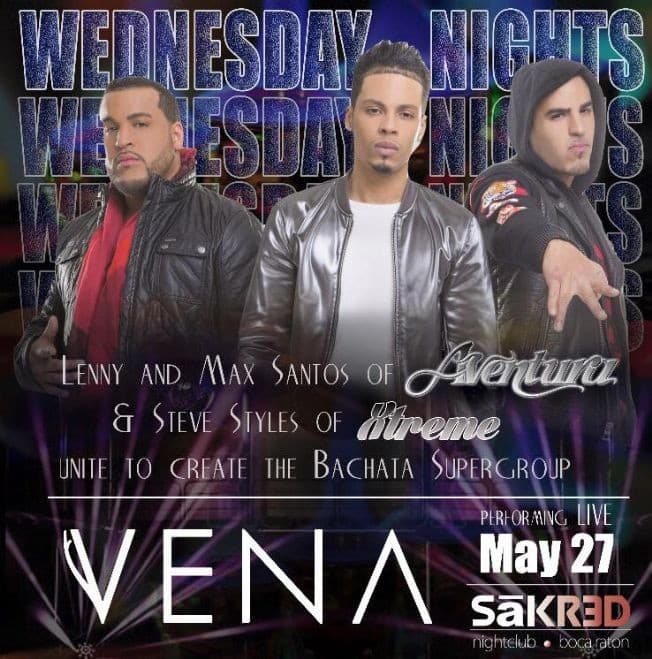 Event - Grupo Vena en Boca Raton Florida - Boca Raton, Florida - May 27, 2015 | concert tickets