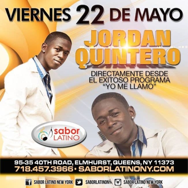 Event - Jordan Quintero en New York (imitador de Romeo Santos) - Queens, New York - May 22, 2015 | concert tickets