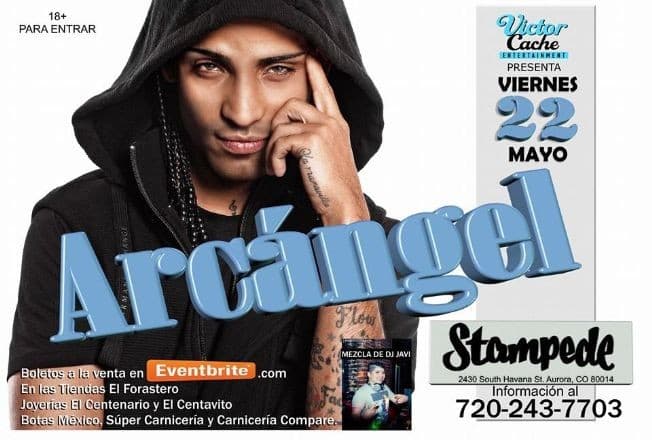 Event - Arcangel en Denver Colorado - Aurora, Colorado - May 22, 2015 | concert tickets