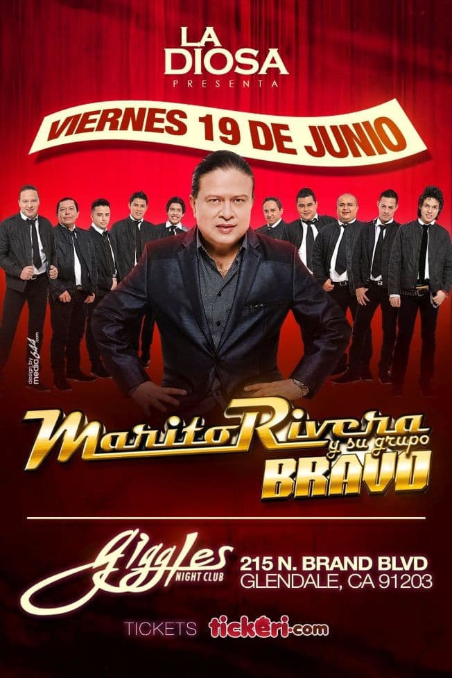 Event - Marito Rivera y Su Grupo Bravo en Los Angeles - Glendale, California - 19 de junio de 2015 | concert tickets