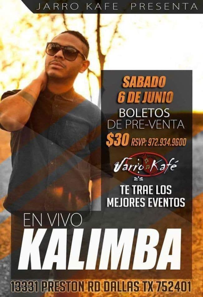 Event - Kalimba en Dallas - Dallas, Texas - June 6, 2015 | concert tickets
