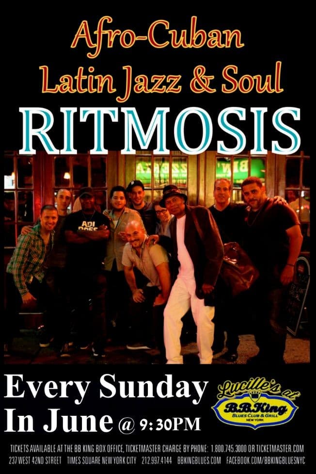 Event - Afro-Cuban Latin Jazz & Soul RITMOSIS - New York, New York - June 7, 2015 | concert tickets