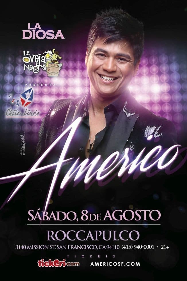 Event - Americo en San Francisco - San Francisco, California - August 8, 2015 | concert tickets