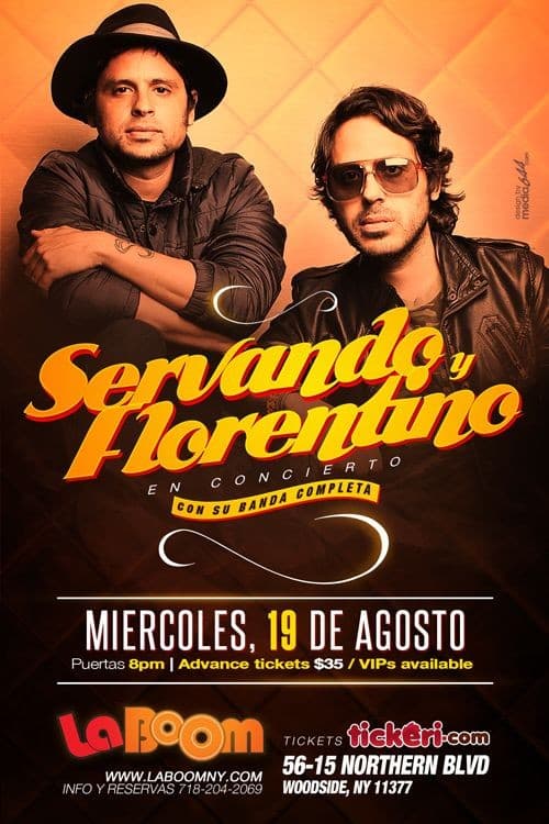 Event - Servando y Florentino en New York - Woodside, New York - August 19, 2015 | concert tickets