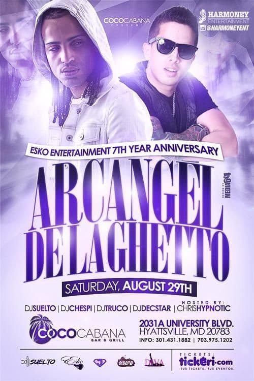 Event - Arcangel y De La Ghetto in Maryland - Adelphi, Maryland - 29 de agosto de 2015 | concert tickets