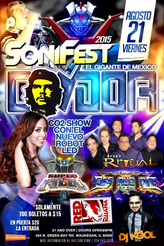 Event - SONIFEST 2015 | SONIDO CONDOR - Waukegan, Illinois - 21 de agosto de 2015 | concert tickets