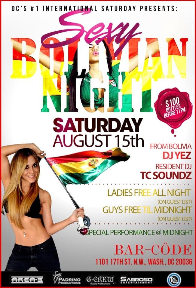 Event - Bolivian Night in DC - Washington, District Of Columbia - August 15, 2015 | concert tickets