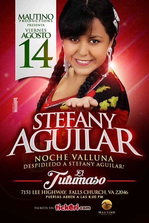 Event - Stefany Aguilar en Virginia - Falls Church, Virginia - August 14, 2015 | concert tickets