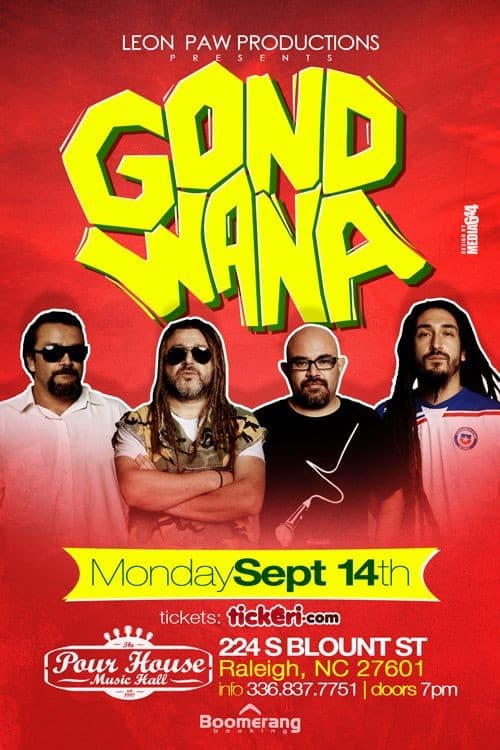 Event - Gondwana En Raleigh - Raleigh, North Carolina - September 14, 2015 | concert tickets