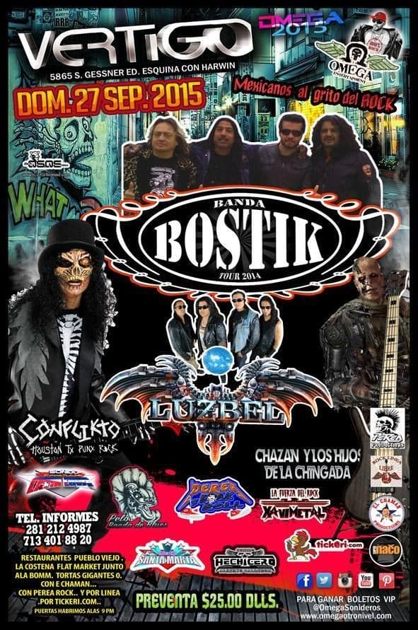 Event - Banda Bostik en Houston - Houston, Texas - September 27, 2015 | concert tickets