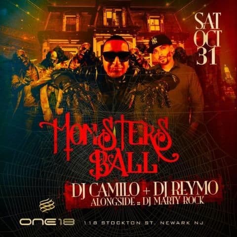 Event - Monsters Ball DJ Camilo Live At 118 Lounge - Newark, New Jersey - October 31, 2015 | concert tickets