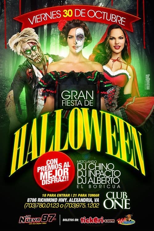 Event - Gran Fiesta de Halloween en Virginia - Alexandria, Virginia - October 30, 2015 | concert tickets