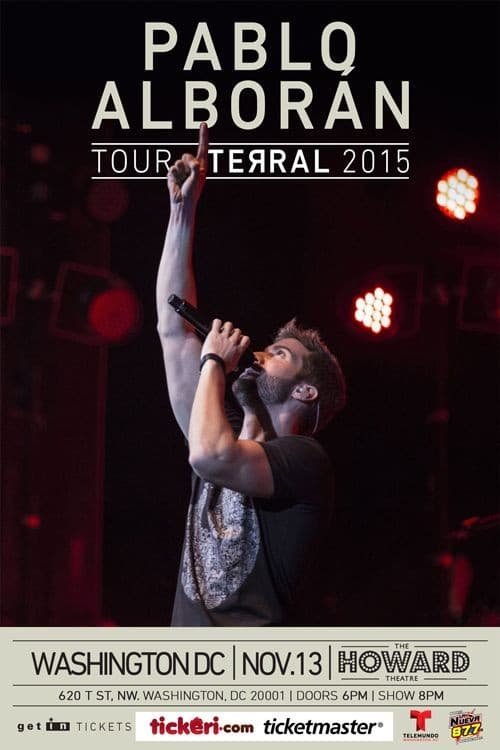 Event - Pablo Alboran en DC - Washington, District Of Columbia - 13 de noviembre de 2015 | concert tickets