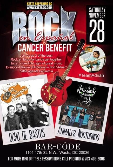 Event - Rock en Espanol Cancer Benefit in Washington DC - Washington, District Of Columbia - November 28, 2015 | concert tickets