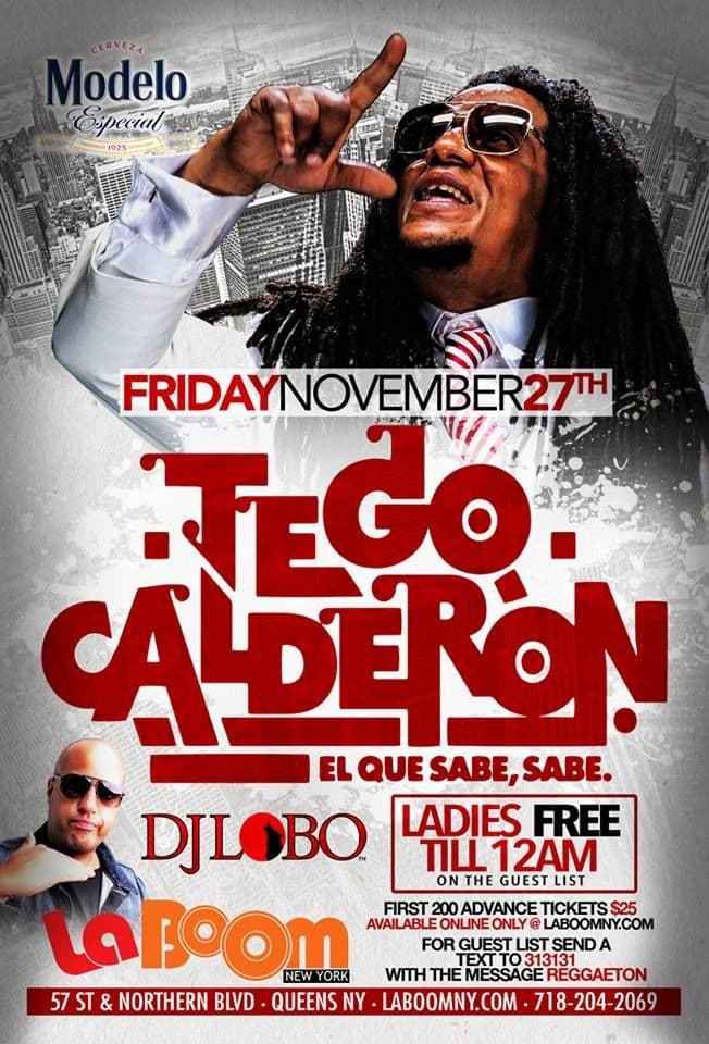 Event - Tego Calderon en New York - Woodside, New York - November 27, 2015 | concert tickets