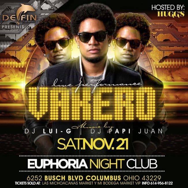 Event - Vakero en Columbus - Columbus, Ohio - November 21, 2015 | concert tickets